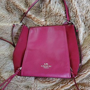 Coach crossbody bag purse Magenta Purple